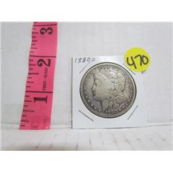 United States Silver Dollar 1880 S Mint Mark