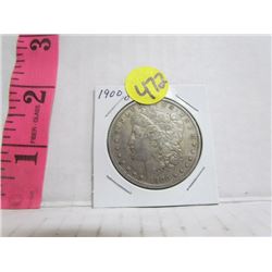 United States Silver Dollar 1900 0 Mint Mark