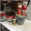 Image 1 : 8 Oil and Grease Tins-Northstar,Gulf,Esso Etc