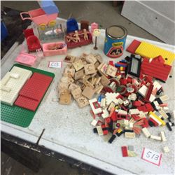 Lot of Lego,Tinker Toy+Wooden Tiles