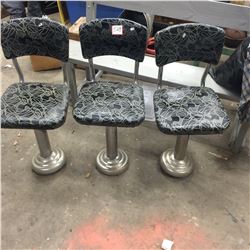 3 Vintage Cafe Stools