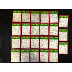 1974 TEAM CHECKLISTS BASEBALL TRADING CARDS LOT