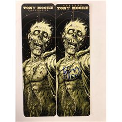 TONY MOORE AUTOGRAPHED BOOKMARKS LOT (ONE AUTOGRAPHED)