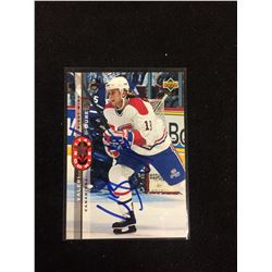 VALERI BURE AUTOGRAPHED UPPER DECK STAR ROOKIE HOCKEY CARD