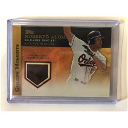 TOPPS GOLDEN MOMENTS ROBERTO ALOMAR GAME USED MEMORABILIA BASEBALL CARD