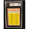 Image 1 : 1962 TOPPS #22 CHECKLIST 1ST SERIES (8.5 NMM +) KSA