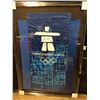Image 1 : 2010 OFFICIAL OLYMPIC MOGUL FLAG SIGNED BY ALEXANDRE BILODEAU 40"X54" FRAMED (LIMITED EDITION) W/COA