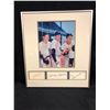 MULTI SIGNED 15" X 16" FRAMED DISPLAY (MICKEY MANTLE, WHITEY FORD, BILLY MARTIN) W/ COA