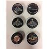 Image 1 : AUTOGRAPHED HOCKEY PUCK LOT