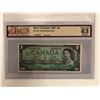 Image 1 : 1967 BANK OF CANADA ONE DOLLAR BANK NOTE (CHOICE UNC 63 ORIGINAL) BCS CERTIFIED