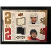Image 1 : UPPER DECK 2 ON 2 JERSEY HOCKEY CARD (CROSBY & HEATLEY)