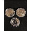 Image 1 : Bitcoin 1 oz .999 Pure Solid Silver Plated Commemorative Coins Collectible (RARE)