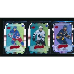15-16 MVP Lot Of 3 Purple/Teal Inserts Matt