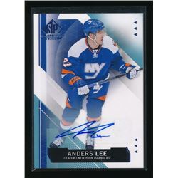 15-16 SP Game Used Autographs Blue #56 Anders Lee