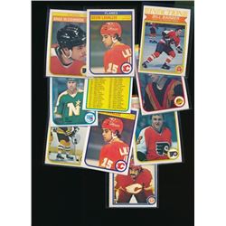 1982-83 OPC Lot Of 10 Cards Unmarked Checklist