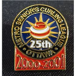 2000-01 Senior's Curling League Pin