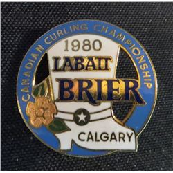 1980 Labatt Brier Curling Collector Pin