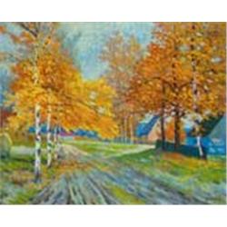 Géza Balla (1909-1946): Autumn landscape