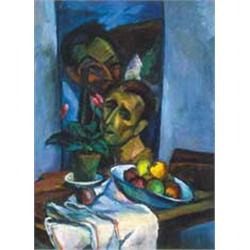 Vilmos Perlrott Csaba (1880-1955): Self-portrait with Zifferr