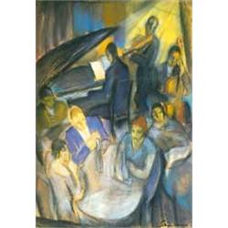 Armand Schönberger (1885-1974): Swarming in the coffee-house 