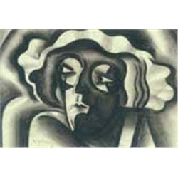 Hugó Scheiber (1873-1950): Lady wearing glasses