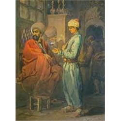 Gyula Tornai (1851-1928): Hookahing 