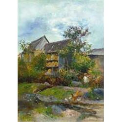 Alajos Gerhardt (1837-1889): In the garden