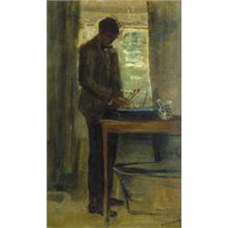 László Mednyánszky (1852-1919): In the studio