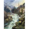 Image 1 : Károly Telepy (1828-1906): Swift mountain-river 