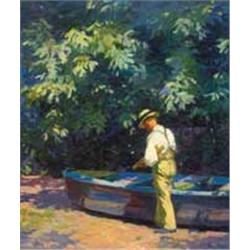 Sándor Nyilasy (1873-1934): Waterside afternoon 