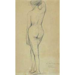 Lajos Gulácsy (1882-1932): Woman nude