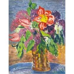 Géza Vörös (1897-1957): Flower still-life, 1940