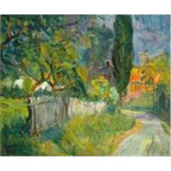 Frigyes Frank (1890-1976): Winding street