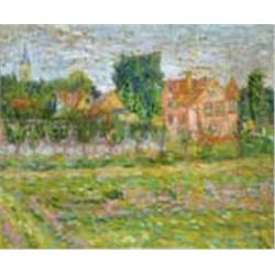 Gyula Czimra (1901-1966): Sunlit city, 1938