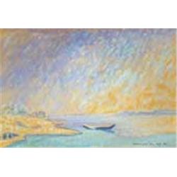 Tibor Boromisza (1880-1960): “Snowfall at the Duna”, 1919