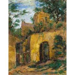 Dezso Orbán (1884-1987): Detail of a villa, 1929