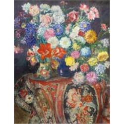 István Csók (1865-1961): Still life with spring flowers, 1914