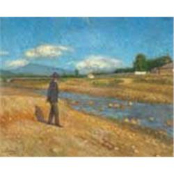 János Krizsán (1866-1948): The brother of the painter at the Zazar