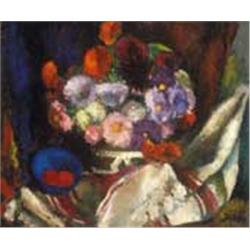 Dávid Jándi (1893-1944): Flower still-life