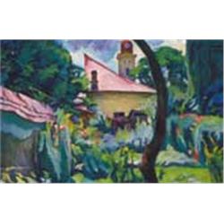 Sándor Ziffer (1880-1962): The painter’s garden, 1933
