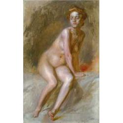 Bertalan Karlovszky (1858-1938): Woman nude