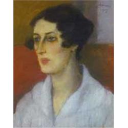 József Rippl-Rónai (1861-1927): Zorka in white blouse, 1917