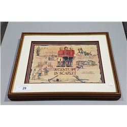 3D "A CENTURY IN SCARLET" FRAMED RCMP PICTURE
