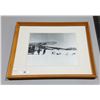 Image 1 : BLACK/WHITE FRAMED AIRPLANE/DOG SLED PRINT