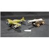 Image 1 : DIE CAST P-47 AIRPLANE & CAST ALUMINUM CANON