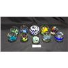 Image 1 : LOT OF 10 ART GLASS PAPERWEIGHTS
