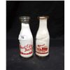 Image 1 : 2 VINTAGE MILK BOTTLES