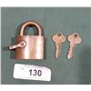 Image 1 : VINTAGE DL DOMINION LOCK OF CANADA BRASS LOCK