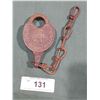 Image 1 : ANTIQUE UNION PACIFIC ROADWAY & BRIDGE DEPT LOCK