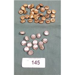 45 VINTAGE CANADIAN PACIFIC UNIFORM BUTTONS